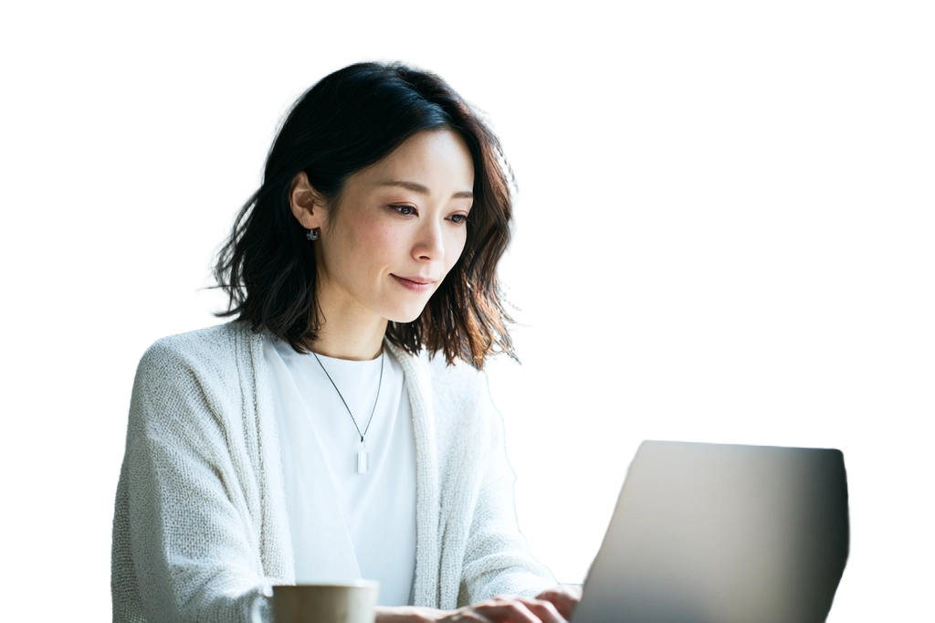 Woman Working on Laptop